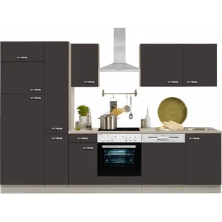 OPTIFIT Küchenzeile Faro 300 cm grau