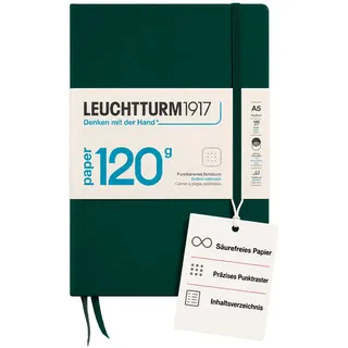 Leuchtturm1917 Notizbuch Medium A5 Forest Green punktkariert