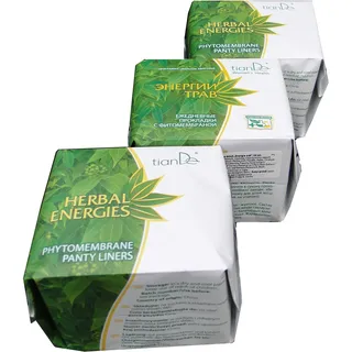 Täglich Damenbinden "Herbal Energy", TianDe 61901, Sparpack - 3x20 Einh.