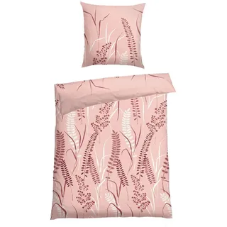 SCHIESSER Annic Blumen Rosa 155 x 220 cm + 80 x 80 cm