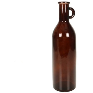 Bubble-Store Dekovase Glasvase (100% recyceltem Glas), Dekovase Vase Flaschenvase für Federn, Gräser und Sträucher braun