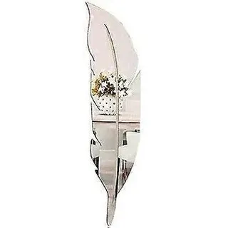 Feder-wandspiegel, 3d-acryl-spiegel-feder-wandaufkleber, Moderne Wohndekoration, Abnehmbare Kunstaufkleber Für Wohnzimmer, Schlafzimmer, Badezimmer, Büro