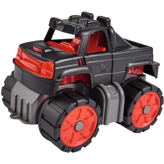 Big - Power-Worker Mini Monstertruck - kleines Spielzeug Auto ideal für Unterwegs, Reifen aus Softmaterial, rot, schwarz, anthrazit, für Kinder ab 2 Jahren