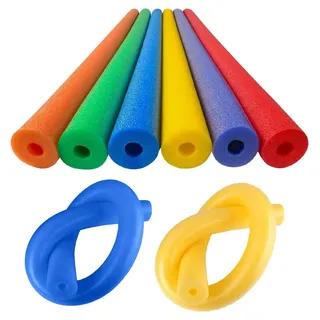 2/4/6 Stück Poolnudel Schaumstoff Mit Loch, Schwimmnudel Für Kinder & Erwachsene, 120x6cm Schwimmnudeln Set Poolnudeln Hohl, Schwimmhilfe Schwimmstange Pool Nudel Spielzeug Zubehör