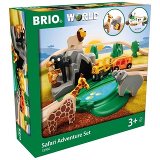 BRIO 33960 - Großes BRIO Bahn Safari Set D Mehrfarbig