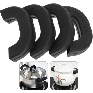 Silikon Topfgriff,2 Paar Silikongriffe für Töpfe Topflappen Topfgriff Küche Schu