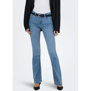 Only ONLPOWER MID WAIST PUSH UP FLARED DNM Bootcut Blau 38