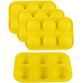 TEEKU Silikonform mit halben Kugeln, 6 Mulden, Backkuppel