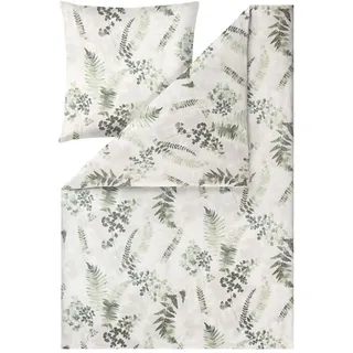 Estella Nadja Floral Jersey Grün 155 x 220 cm + 80 x 80 cm
