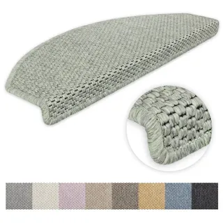 Metzker® Stufenmatte Stufenmatten Göteborg Halbrund, halbrund, Höhe: 8 mm, 1 Stück - Lindgrün grün