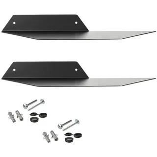 SOTech Wandregal 35 x 13 x 4 cm Schwarz