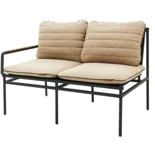 Zebra Max Lounge 2-Sitzer Sofa Aluminium graphit B: 108,5 x T 72 x H: 78,5 cm