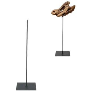 NaDeco Metallständer Skulpturenständer Deko Sockel Schwarz, 9x9x30 cm Dorn Ø5 mm, Treibholz, Skulpturen, Figuren, Kunstobjekte, Naturdeko, DIY, Dekoständer, Objektständer, minimalistisch modern