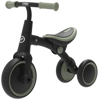 TP Toys Balance Bike to Trike, 2-in-1 Ride On Tricycle for Toddlers, with Adjustable Seat and Removable Pedals, Indoor & Outdoor Use, Ages 18 Months+, Forest Green, Develops Confidence & Motor Skills