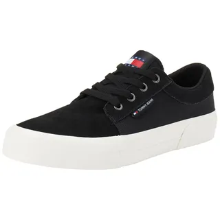 Tommy Jeans TJM Vulc. Skater Mix Material (Niedriger Schnitt (Schuhe), Herren, Schwarz (Black), 44 EU