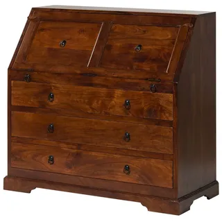 MASSIVMOEBEL24.DE Sekretär Akazie 107x50x100 nougat lackiert OXFORD #515
