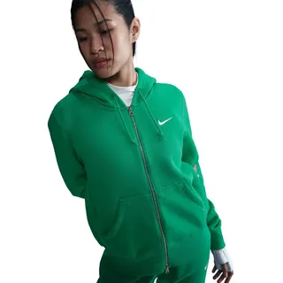 Nike Sportswear Phoenix Fleece Kapuzenjacke Damen T-Shirt, grün - stadium green/sail S
