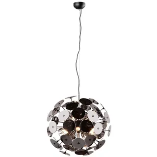 TRIO Leuchten LED Pendelleuchte, Dimmfunktion, LED wechselbar, Warmweiß, ausgefallene Lampen für über-n Esstisch, Designerlampen Kugel, Ø54cm silberfarben