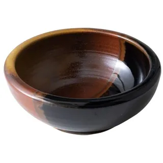 Wazakura Dekovase Kleine Ikebana-Vase, rund, 128 mm, Weiß und Blau Made in Japan rot|schwarz