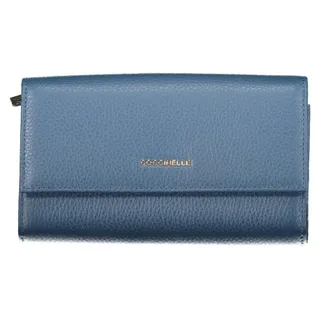 Eleganter Damen-Geldbeutel in Blau Metallic mit optimaler Fächeraufteilung - Blau