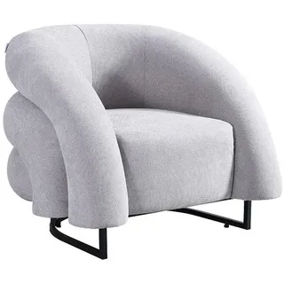 Home Deluxe Relaxsessel MACA Samt 95 x 73 x 88 cm Beige