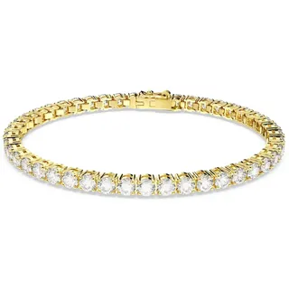 Swarovski Matrix Tennis Armband, Goldfarben 5657662 Größe L