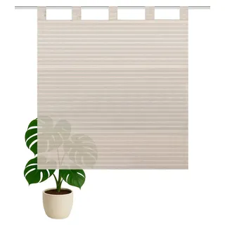 HOME WOHNIDEEN Magnetrollo TURIN, mit Schlaufen beige 80 cm x 130 cm