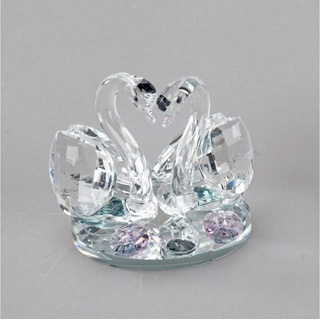 formano Dekofigur Kristall, Transparent H:6cm Glas weiß