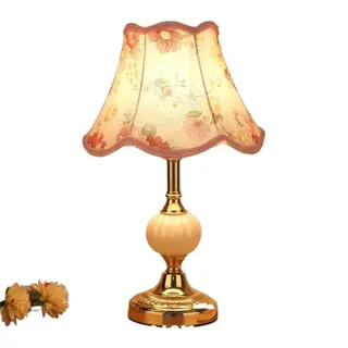 Schlafzimmer-Nachttischlampe Innenkeramiktisch Lampe geschnitzte Rosen weißer Tisch hell warm romantisch kreatives Lesen Schlafzimmer Weinschrank Eingangstisch Lampe Schreibtischlampe Tischlampe ( Col