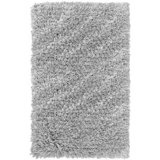 Badematte CONA, Hellgrau - Baumwolle - Polyester - 60 x 100 cm
