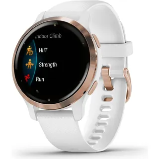 Garmin Venu 2S 40 mm Silikonarmband weiß/rosegold
