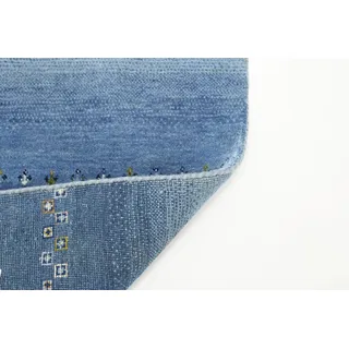 Gabbeh Teppich Loribaff 2 300 x 400 cm Wolle Blau