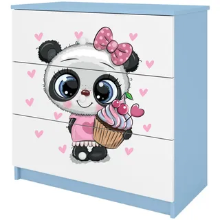 Raumhirsch Furniture Kommode, Blau, Holzwerkstoff, Rechteckig, 81x81x41 cm, Babymöbel, Kinderkommoden