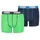 Basic Boxer Kinder Unterhose Unterwäsche Farbe 686 Green/Blue Bekleidung 152 152