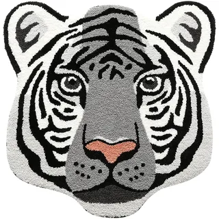 Fun tiger teppich,Kinderzimmerteppich,unregelmäßig Kinderteppich für Kinder,für Schlafzimmer Wohnzimmer Spielzimmer und Babyzimmer kinderzimmer antirutsch waschbarer Dekoration Teppiche(Eisenhaltig)