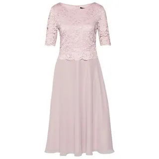 Vera Mont Cocktailkleid mit Spitzenbesatz, Rose, 36