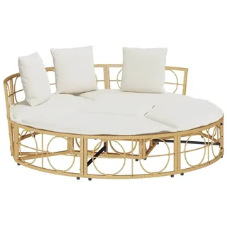 vidaXL Outdoor-Loungebett 200 x 150 x 30 cm Braun