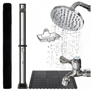 Novaterra Solardusche schwarz/silber 35 L