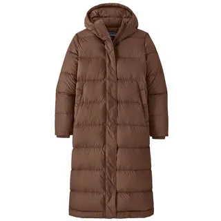 Patagonia W's Silent Down Long Parka - Parka - XL - Molasses Brown