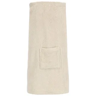 VOSSEN Saunakilt Sarina 80 x 140 cm Baumwolle Beige Sand