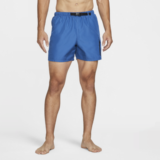 Nike verstaubare Schwimmhose mit Gürtel für Herren (ca. 12,5 cm) - Blau, S
