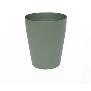 Sinoba Papierkorb rund moderner Mülleimer Papiereimer 788789, aus Kunststoff ideal für Kinderzimmer Küche Büro, 12 Liter Höhe 26,5cm grün
