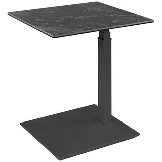 58 aufm Kessel Beistelltisch Grau lackiert 47 x 54 cm