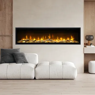 Dimplex Ignite Evolve [Optiflame Elektro-Einbaukamin]: 194 cm / 74" - Ohne Eichenholz - Ohne Rib Wall Panel