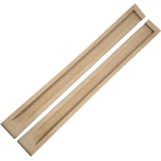 2xArmlehnen Natur Stapelstuhl Gartenstuhl Ersatzarmlehnen Gartenmöbel Holz Massi