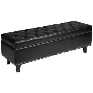Vevor Sitzbank Ottomane Schwarz 41,5 x 130,5 x 44,0 cm