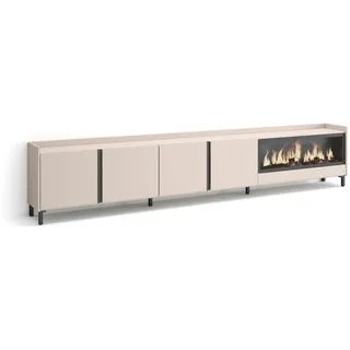 SKRAUT HOME Lowboard 315x61 cm Beige Holzwerkstoff
