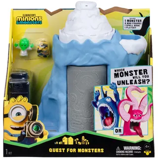 MINIONS Illumination Monster Spielset Monstersuche, mit Goomi – enthülle das geheimnisvolle Monster mithilfe des Zauberbuchs
