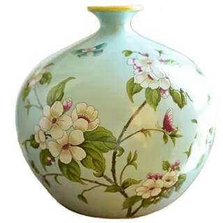 CONGRUI Vase aus Keramik, Dekoration für Wohnzimmer, chinesischer Fernsehschrank, Eingang, Esstisch, Heimdekoration (S)
