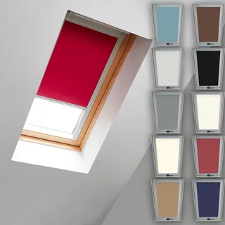 Verdunkelungsrollo für Roto Dachfenster, Maßanfertigung | mit Seitenschienen, Thermorollo, Sonnenschutz, 435 617 627 647 649 735 738 739 844 845 846 847 849 R45 R75 R85 R88